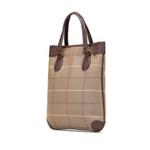 Vintage Check Canvas Tote
